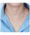 Letter J Silver Necklace SPE-5524